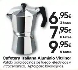 Hiper FROIZ Vitrinor Cafetera Italiana Aluminio oferta
