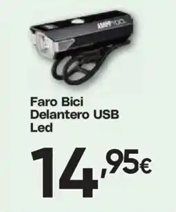 Hiper FROIZ Faro Bici Delantero USB Led oferta