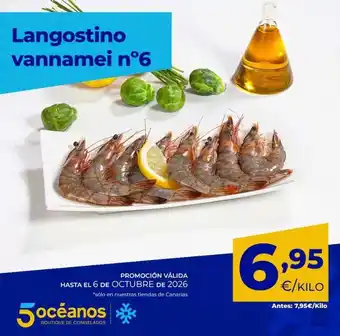Langostino vannamei n'6