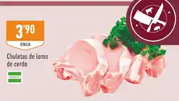 Supermercados Deza Chuletas de lomo de cerdo oferta