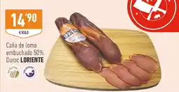 Supermercados Deza Loriente caña de lomo embuchado 50% duroc oferta
