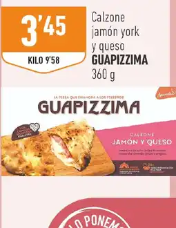 Supermercados Deza Guapizzima calzone jamón y queso oferta