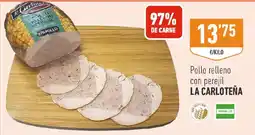 Supermercados Deza La Carloteña pollo relleno con perejil oferta