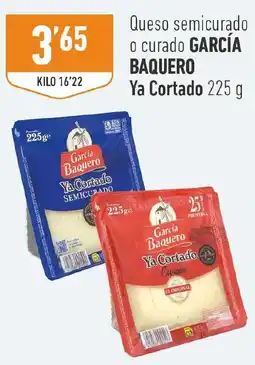 Supermercados Deza García Baquero queso semicurado o curado ya cortado oferta