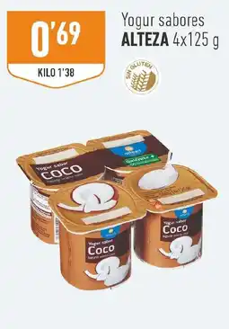 Supermercados Deza Alteza yogur sabores coco oferta