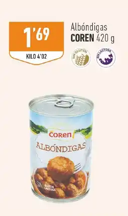 Supermercados Deza Coren albóndigas oferta