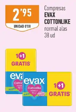 Supermercados Deza evax compresas cottonlike normal alas oferta