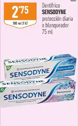 Supermercados Deza Sensodyne dentífrico protección diaria o blanqueador oferta