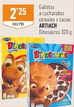 Supermercados Deza Artiach galletas a cucharadas cereales o cacao Dinosaurus oferta