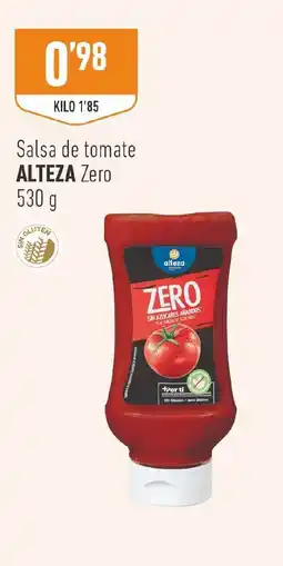 Supermercados Deza Alteza salsa de tomate zero oferta