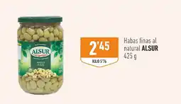 Supermercados Deza Alsur habas finas al natural oferta