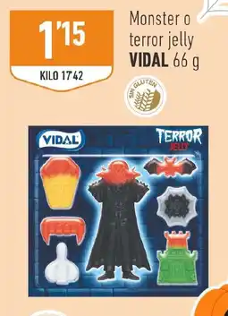 Supermercados Deza Vidal monster o terror jelly oferta