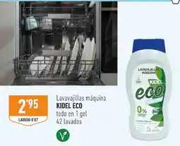 Supermercados Deza Kidel eco lavavajillas máquina oferta