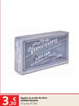 Alcampo Vermuterapia agujas en aceite de oliva oferta