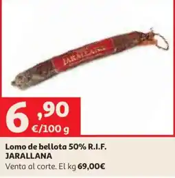 Alcampo Jarallana lomo de bellota 50% r.i.f. oferta