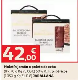 Alcampo Jarallana maletín jamón o paleta de cebo oferta