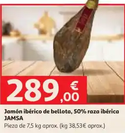 Alcampo Jamsa jamón ibérico de bellota oferta