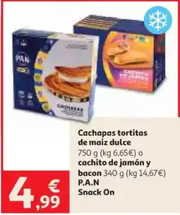 Alcampo Snack On cachapas tortitas de maiz dulce oferta
