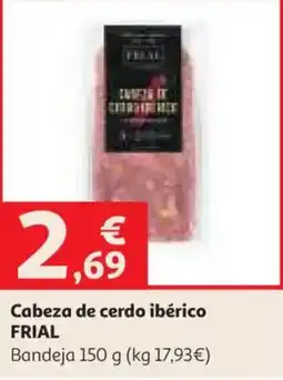 Alcampo Frial cabeza de cerdo ibérico oferta