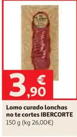 Alcampo Ibercorte lomo curado lonchas no te cortes oferta