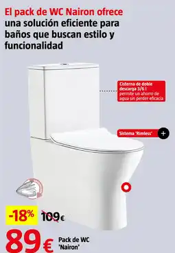 Bauhaus Pack de WC 'Nairon' oferta