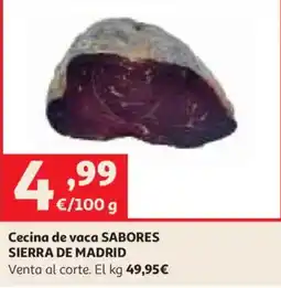 Alcampo Cecina de vaca SABORES SIERRA DE MADRID oferta
