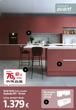 Bauhaus Serie Sena acabado pet 19mm oferta