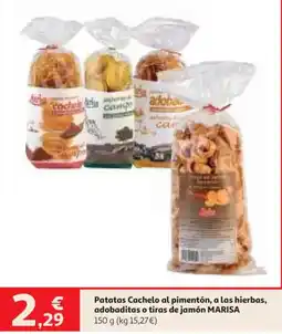Alcampo Marisa patatas cachelo al pimentón, a las hierbas, adobaditas o tiras de jamón oferta