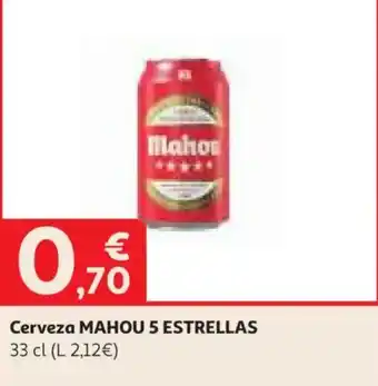 Cerveza MAHOU 5 ESTRELLAS