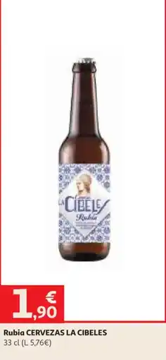 Alcampo Cervezas La Cibeles Rubia oferta