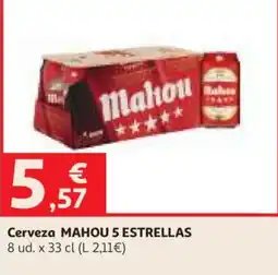 Alcampo Mahou 5 Estrellas oferta