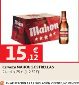 Alcampo Mahou 5 estrellas oferta
