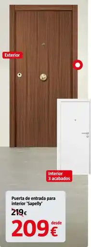 Bauhaus Puerta de entrada para interior 'Sapelly' oferta