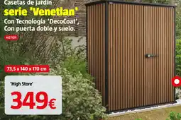 Bauhaus Keter casetas de jardin serie 'Venetian' oferta