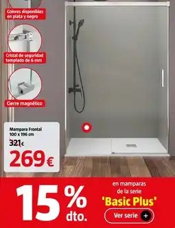 Bauhaus Basic Plus mampara frontal oferta