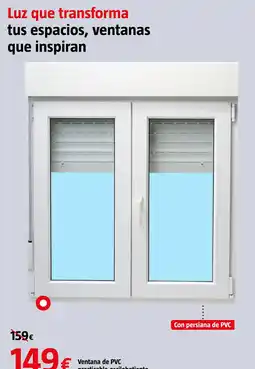 Bauhaus Ventana de PVC practicable oscilobatiente oferta