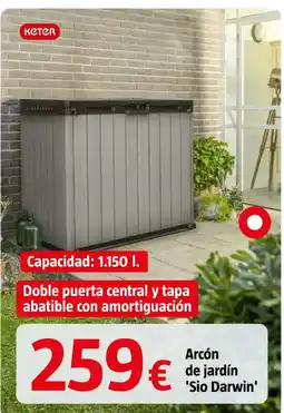 Bauhaus Keter Arcón de jardín 'Sio Darwin' oferta
