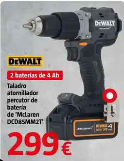 Bauhaus DeWalt taladro atornillador percut de bateria de 'McLaren DCD85MM2T' oferta