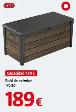 Bauhaus Keter baúl de exterior 'Porto' oferta