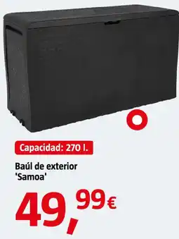 Bauhaus WATER baúl de exterior 'Samoa' oferta