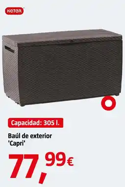 Bauhaus Keter baúl de exterior 'Capri' oferta