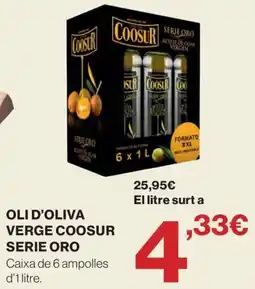 El Corte Inglés Coosur oli d'oliva verge serie oro oferta