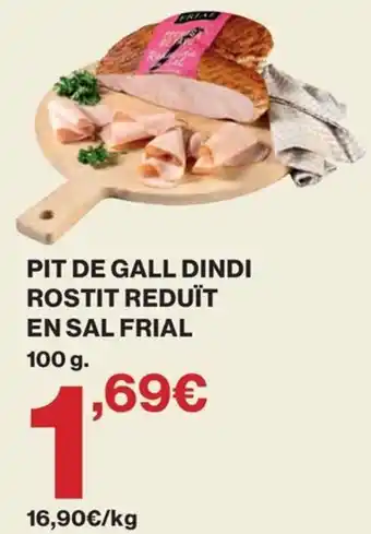 Frial pit de gall dindi rostit reduït en sal
