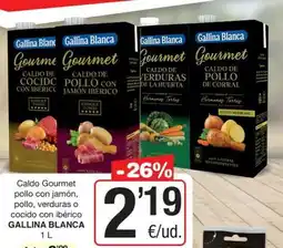 SPAR Fragadis Gallina blanca - caldo gourmet pollo con jamon, pollo, verduras o cocido con iberico oferta