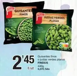 SPAR Fragadis Findus - guisantes finos o judias verdes planas oferta