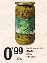 SPAR Fragadis Spar - judia verde fina oferta