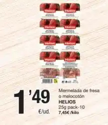 SPAR Fragadis Helios - mermelada de fresa o melocoton oferta