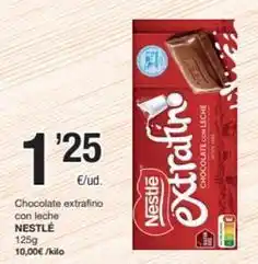 SPAR Fragadis Nestlé - chocolate extrafino con leche oferta