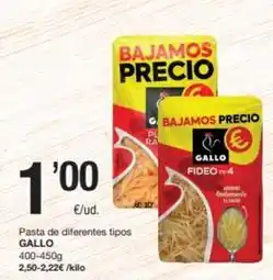 SPAR Fragadis Gallo - pasta de diferentes tipos oferta