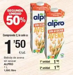 SPAR Fragadis Alpro - bebida de avena sin azucar oferta